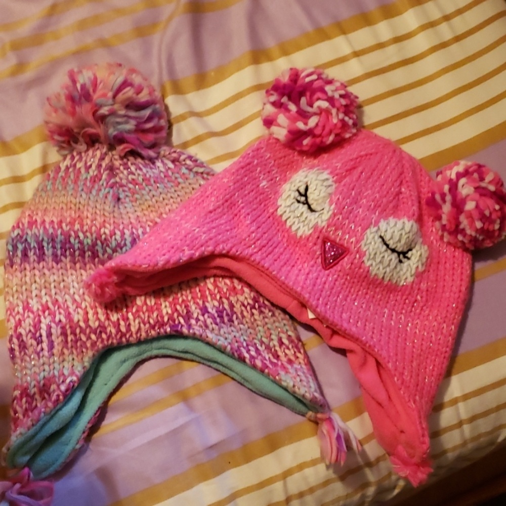 2 children's place girl winter hats